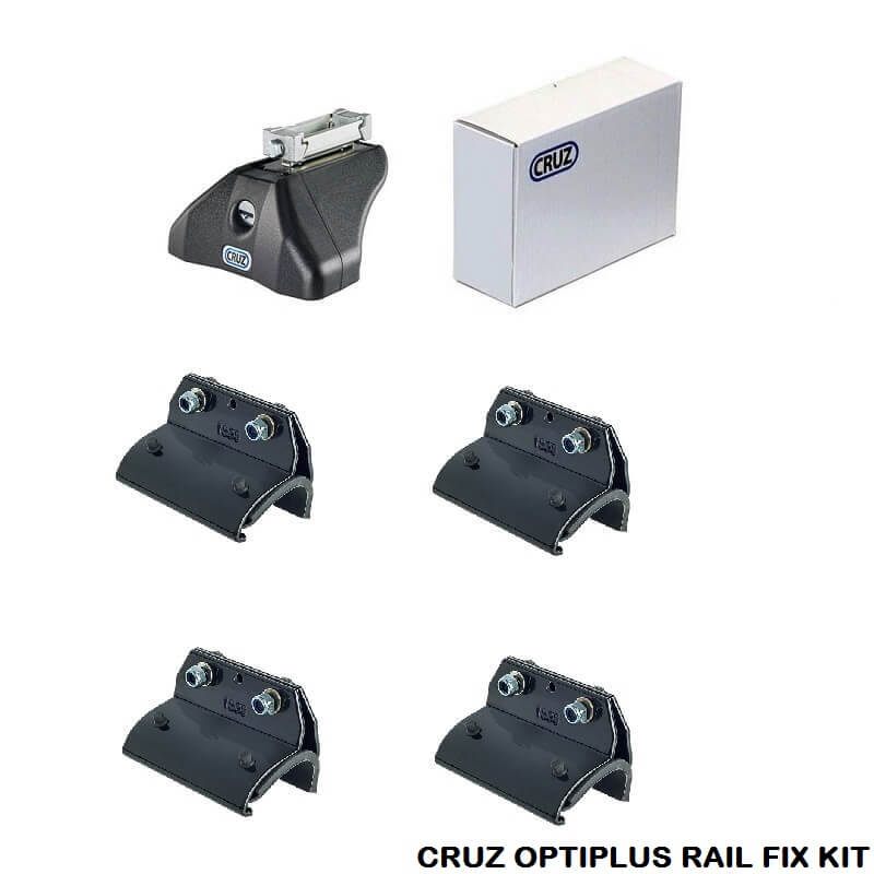 Πόδια / Άκρα Για Μπάρες Οροφής CRUZ Optiplus Rail FIX 936-516 Για Dacia Lodgy 12+ / Lodgy Stepway 14+ Με Ενσωματωμένο Railing Σετ 4 Τεμάχια